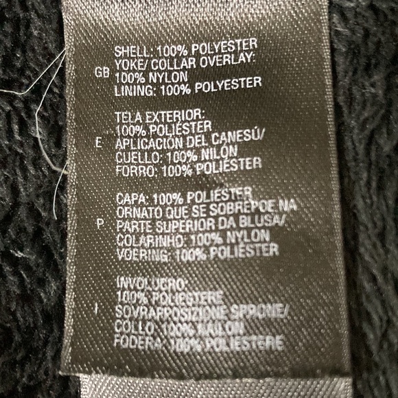 The North Face Plush Warm Polyester Lining Black Jacket Girls Size M/M - Picture 9 of 9